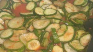 Огурцы в томатной заливке