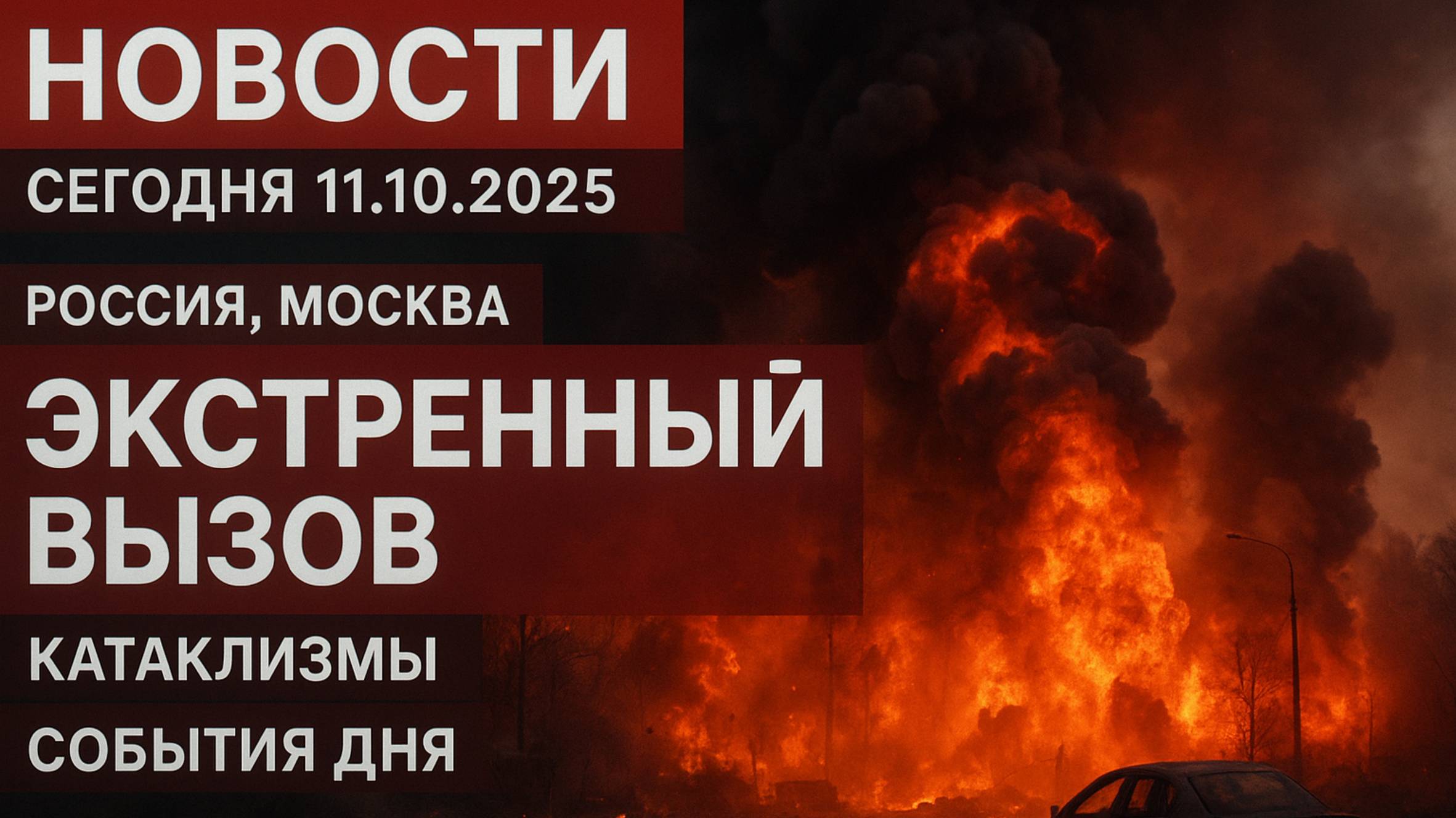Новости Сегодня 11.10.2025 - Россия, Москва, Экстренный вызов новый выпуск, Катаклизмы, События Дня