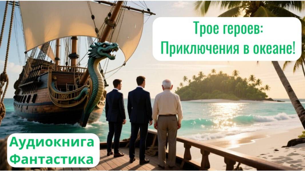 Аудиокнига «Трое героев: Приключения в океане!»