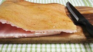 Рулет из сала