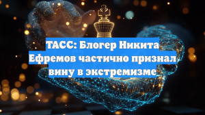 ТАСС: Блогер Никита Ефремов частично признал вину в экстремизме
