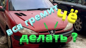 Пежо 206 Вся гремит,что делать? Тачка для сына.