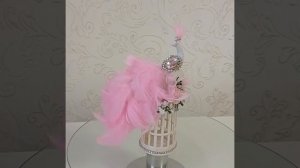 Ёлочная игрушка павлин на клетке своими руками.# поделки # переделки # ручная работа # handmade #