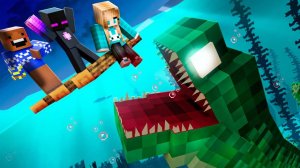 ✅ Мы Попали На ПЛОТ УЖАСА в Майнкрафт! ( Очень страшно )