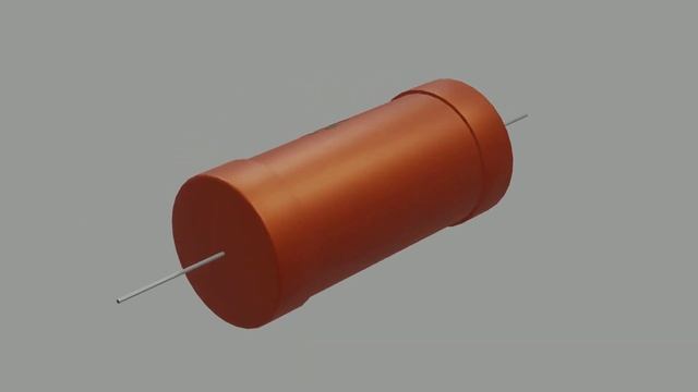 3d-модель металлопленочного лакированного теплостойкого (МЛТ) резистора