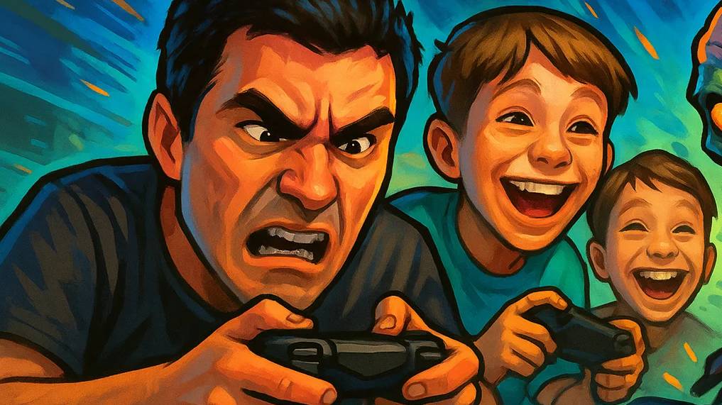 Мир полон игр — Учим папу играть в УКРАДИ БРЕЙНРОТ