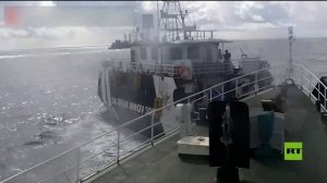 شاهد.. حادث اصطدام جديد في بحر الصين الجنوبي