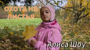 Алиса шоу блог и весёлые факты. ОХОТА НА ЛИСТЬЯ.