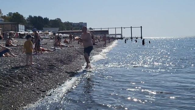 Медузы атакуют//Температура воды в море//Сочи 8 октября 2025
