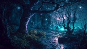 Ночной лес - Нежная музыка эльфийского леса, фоновая музыка для отдыха и расслабления