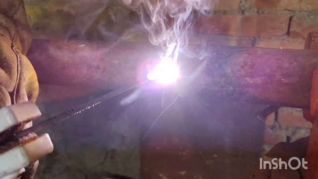 сварка трубы 57 толщина 4мм под рентген,decapower Fluxmig 120 урок по сварке