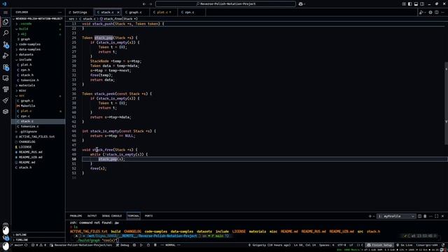Групповой проект Школа 21. Обратная польская нотация RPN