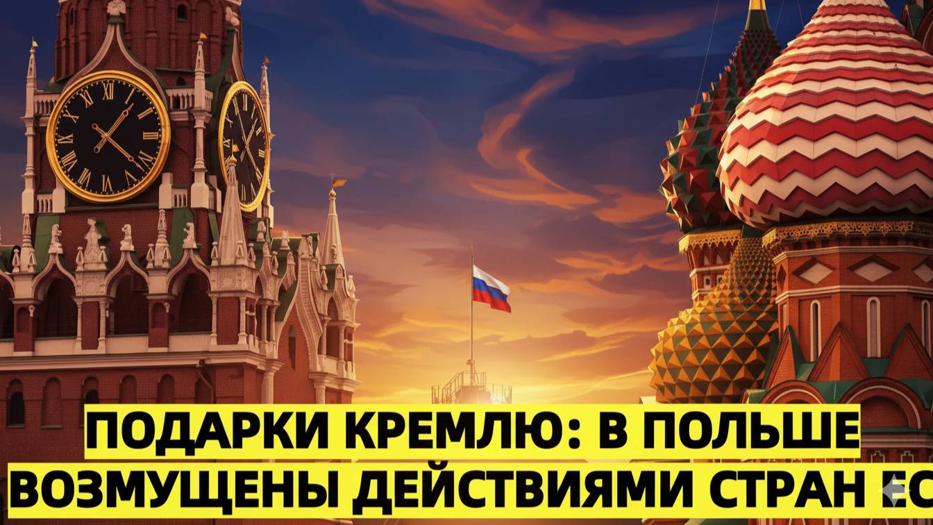 Подарки Кремлю в Польше возмущены действиями стран ЕС