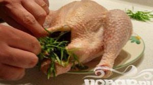 Птица в духовке