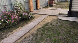 Укладка тратуарной плитки