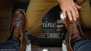 RESTORING YOUR BOOTS For RELAXATION!  Angelo Shoe Shine ASMR