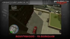 GTA Chinatown Wars - Walkthrough - Unique Stunt Jump #19 - Northwood (Algonquin)