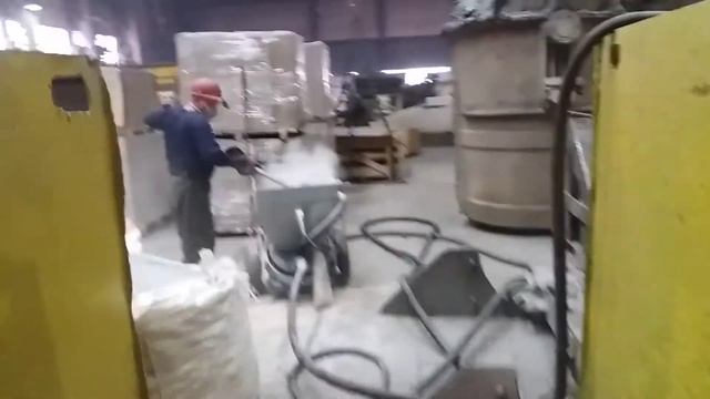 Футерирование доменной печи. Торкрет установка АС-1 TORNADO