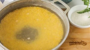 Пшенная каша с яйцом