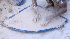 Процесс изготовления гипсовой декорации.