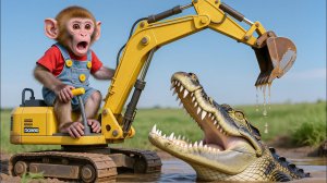 Мультики для детей. Приключения обезьянки в шторм и наводнение, мультфильм детям