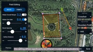 DJI Agras T30  Разметка поля и препятствий с помощью пульта