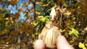 Шкатулка среди осенних клёнов.
