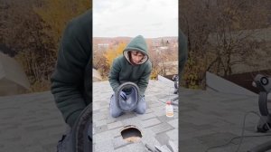 Установка дефлекторов на мягкую кровлю