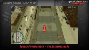GTA Chinatown Wars - Walkthrough - Unique Stunt Jump #18 - Northwood (Algonquin)