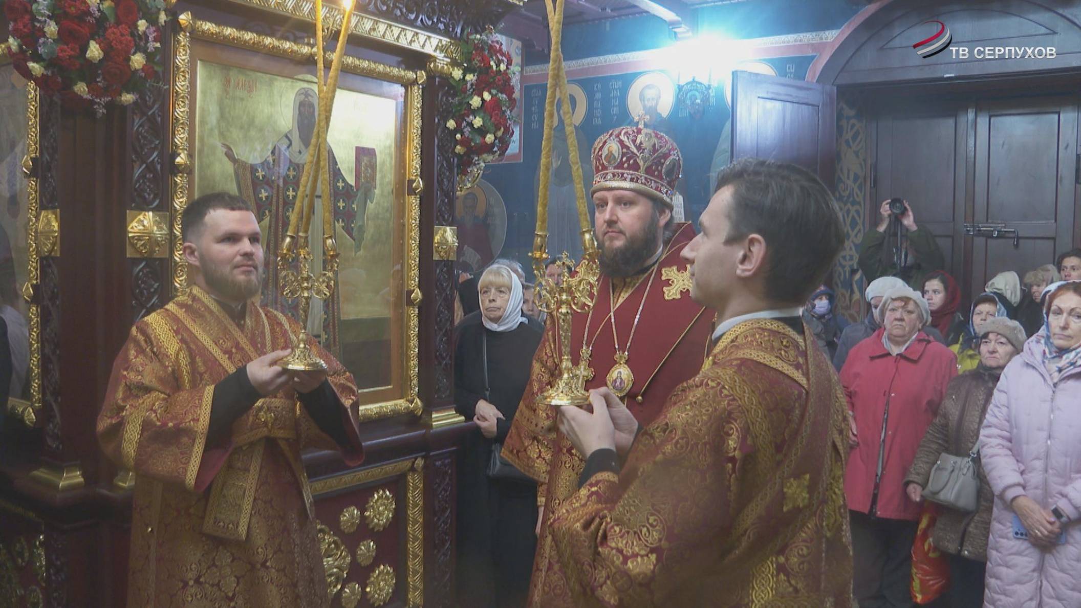 В Серпухове состоялось архиерейское богослужение в День Георгия Потаенного