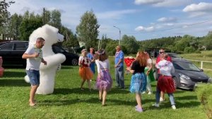 Заказать поздравление белого мишки Химки, Лобня, Красногорск, Долгопрудный, Реутов, Мытищи,Подольск