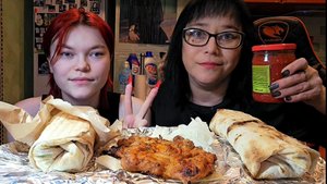 Мукбанг | Шаурма на дровах, Шашлык куриный | Обжор Асмр