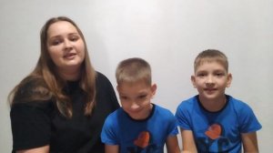 Видеоблагодарность мамы Саши и Егора
