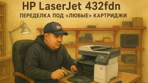 HP LaserJet 432fdn — ПЕРЕДЕЛКА ПОД ВСЁ! 🔧 (HP 203/205 и Xerox 3325/3315/3320)