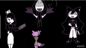 бумажная школа против спрунки кошечки (идея у фурины)