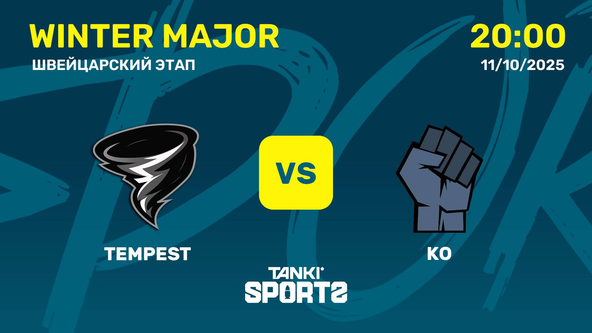 TEMPEST VS KO | WINTER MAJOR | RANKINGS III | 11.10.2025