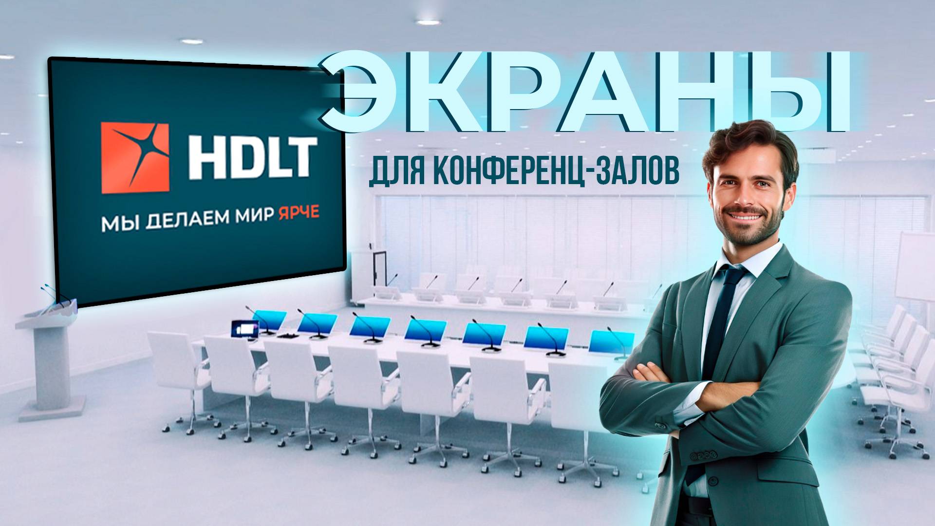 INDOOR экран для «РЖД-Медицина», конференц-зал | HD LED TECH
