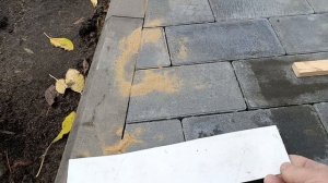 Дорожка на косую из брусчатки.