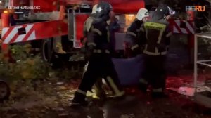 Последствия взрыва в доме в Алчевске