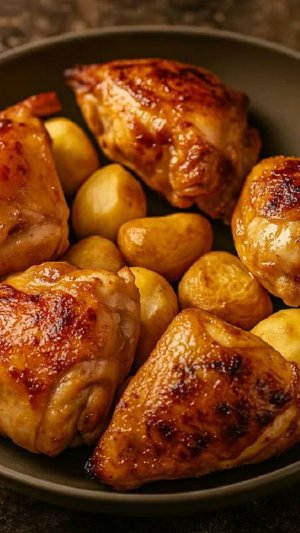 Казан-кебаб из курицы у себя на кухне.