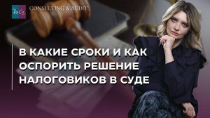 В какие сроки и как оспорить решение налоговиков в суде