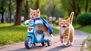 Как котик велосипед хотел