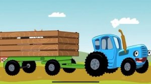 Синий трактор. Учим транспорт. Увлекательная игра.