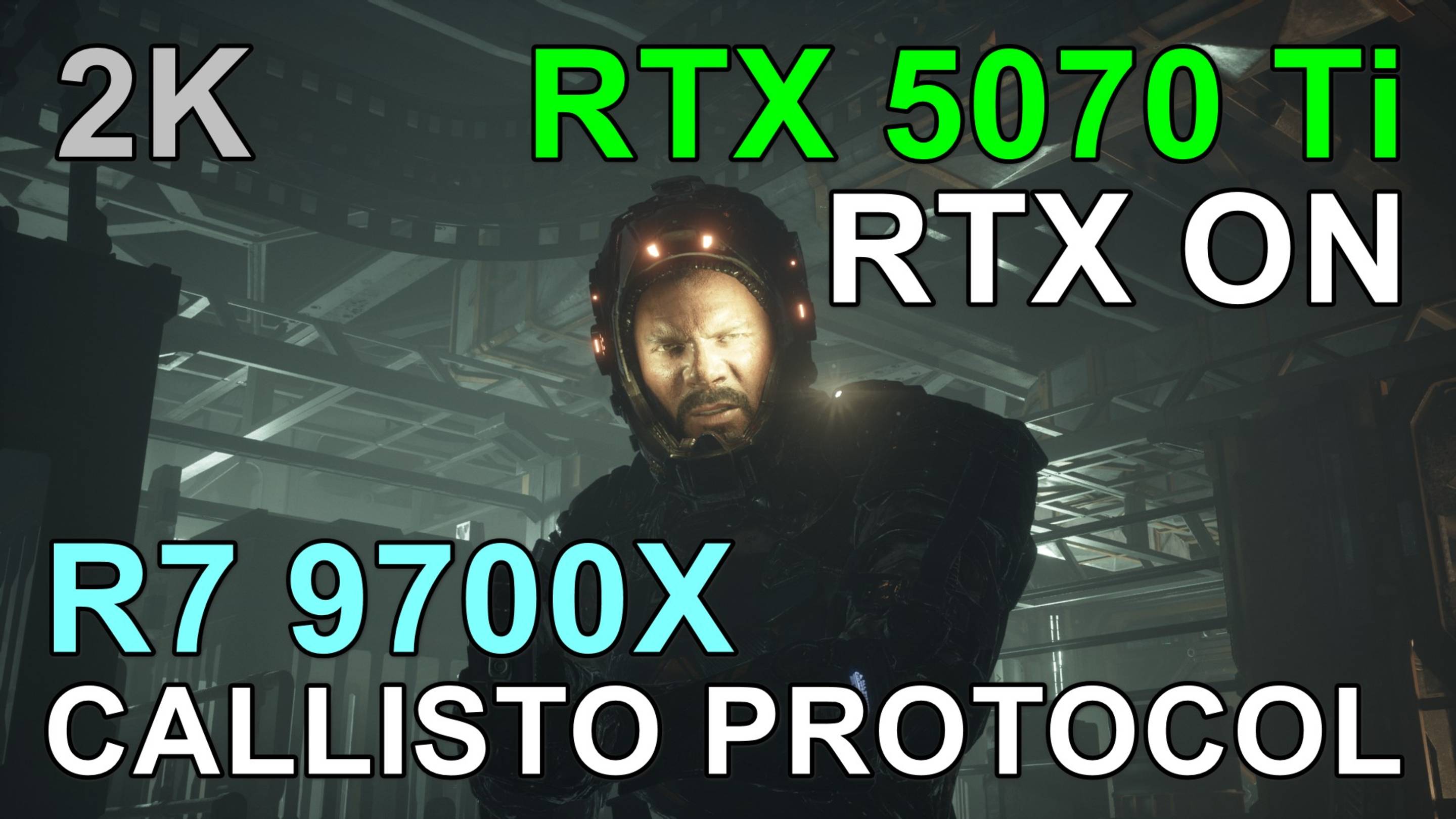 RYZEN 7 9700X + RTX 5070 Ti 16GB в THE CALLISTO PROTOCOL ( 1440p )