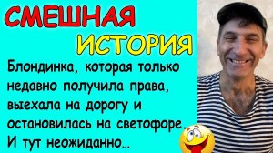 Смешная история про блондинку за рулем и мужика-учителя