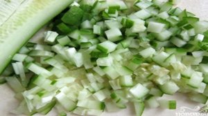 Окрошка на кефире и минеральной воде