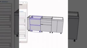 Проектирование кухонных шкафов с профилем GOLA в программе SketchUp