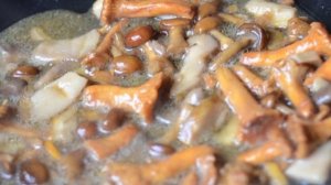 Курица в соусе из лисичек