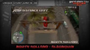 GTA Chinatown Wars - Walkthrough - Unique Stunt Jump #20 - North Holland (Algonquin)