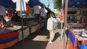 Ереванский Вернисаж. Знаменитый рынок изделий ручной работы в самом центре армянской столицы.2025 4к
